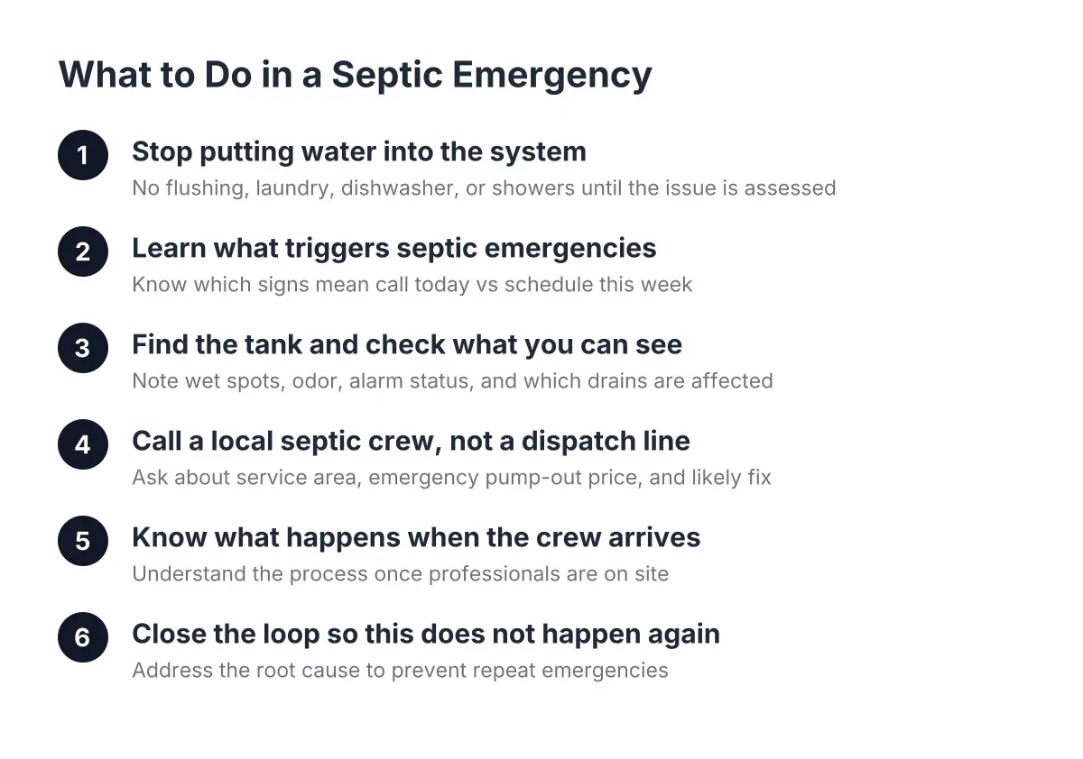 septic emergency warning signs