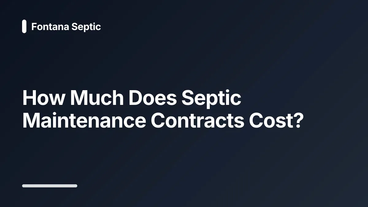septic system repair cost